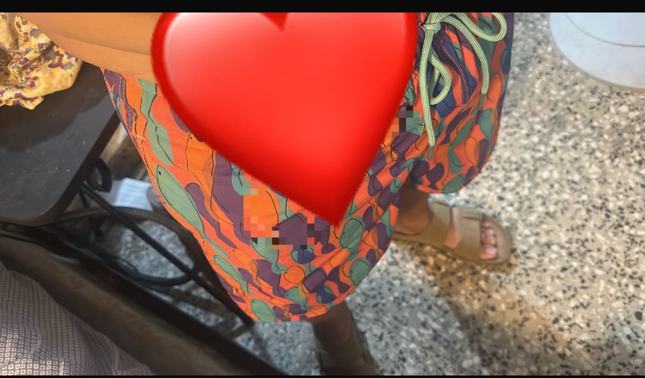 Customer photo review of 123PESCAO SWIM SHORT
