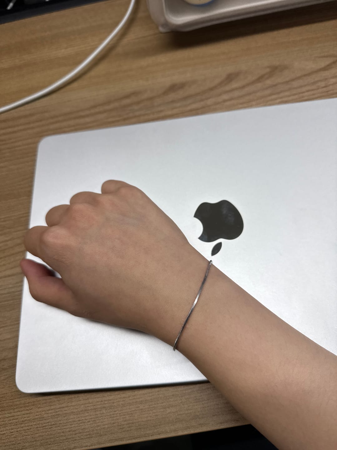 Customer photo review of Minimal Square Bracelet