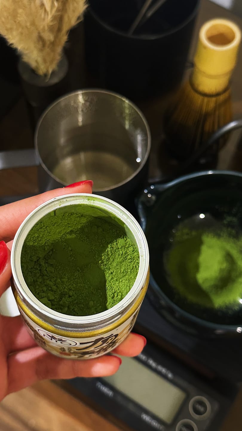 Customer photo review of Washimine Ceremonial Matcha Tea