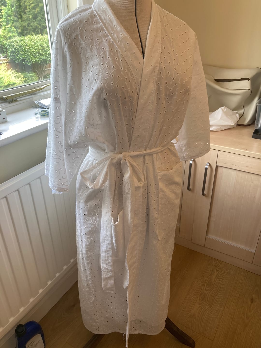Customer photo review of Luxurious Cotton Broderie Anglaise - 60" Wide - Variations Available