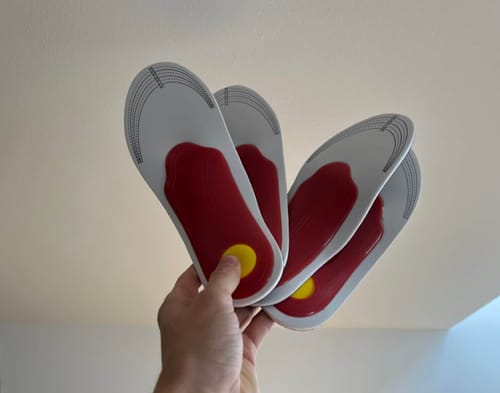 Customer photo review of Orthopedic foot insoles
