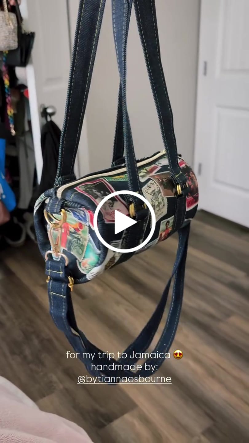 Customer video review of Jamaican Postage Mini Duffle [Denim]