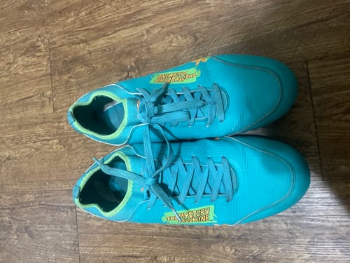 Customer photo review of Scooby-Doo Mystery Machine Football Cleats - Velocity 3.0 by Phenom Elite