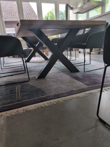 Customer photo review of Extra stabile X-Tischbeine 100x100 | Made in Germany