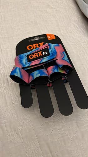 Customer photo review of Guantes Pesas GRAB Psicodelic Mujer