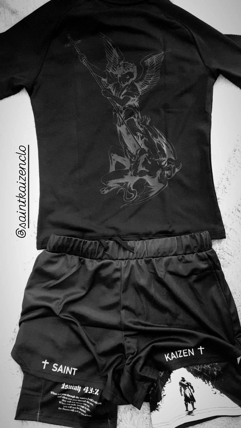 Customer photo review of God Is With Me - Performance Shorts