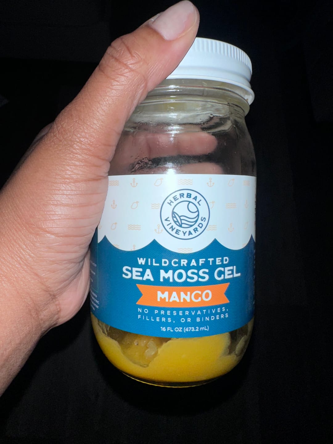 Customer photo review of EXCLUSIVE MANGO SEA MOSS GEL