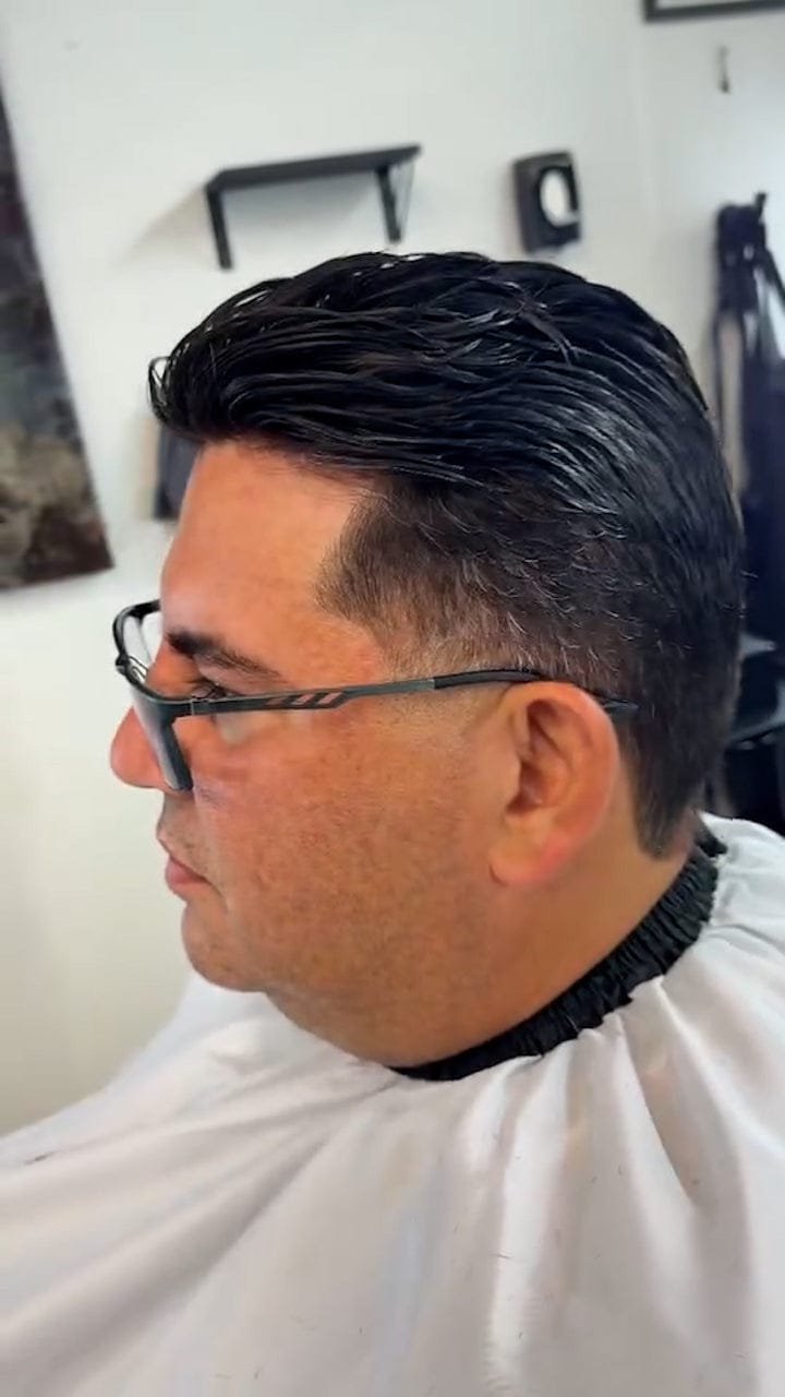 Customer photo review of Men Toupee Ace Full Frech Lace hair system