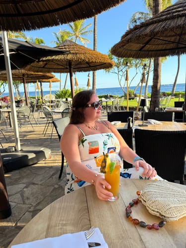 Customer photo review of GOLD OCEAN LETTER NECKLACE