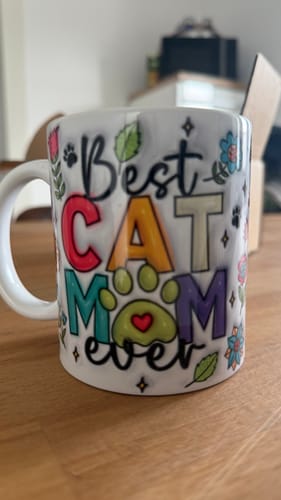 Customer photo review of Beste Katzen Mama 3D Optik - Individuelle Tasse