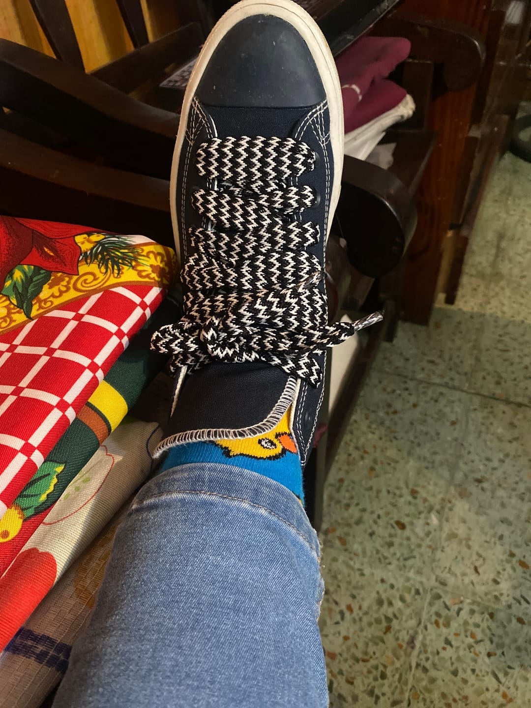 Customer photo review of Zapatillas Converse Chuck Taylor Move Hi Platform Azul Blanco