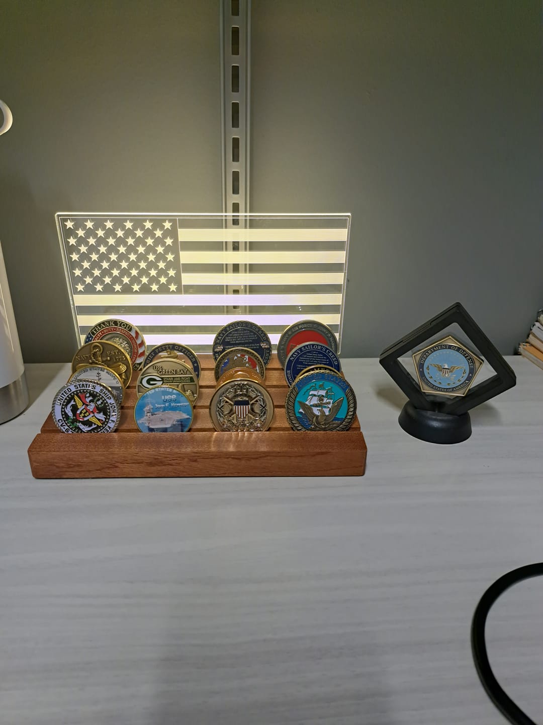 Customer photo review of US Navy - Thank You For Your Service Coin