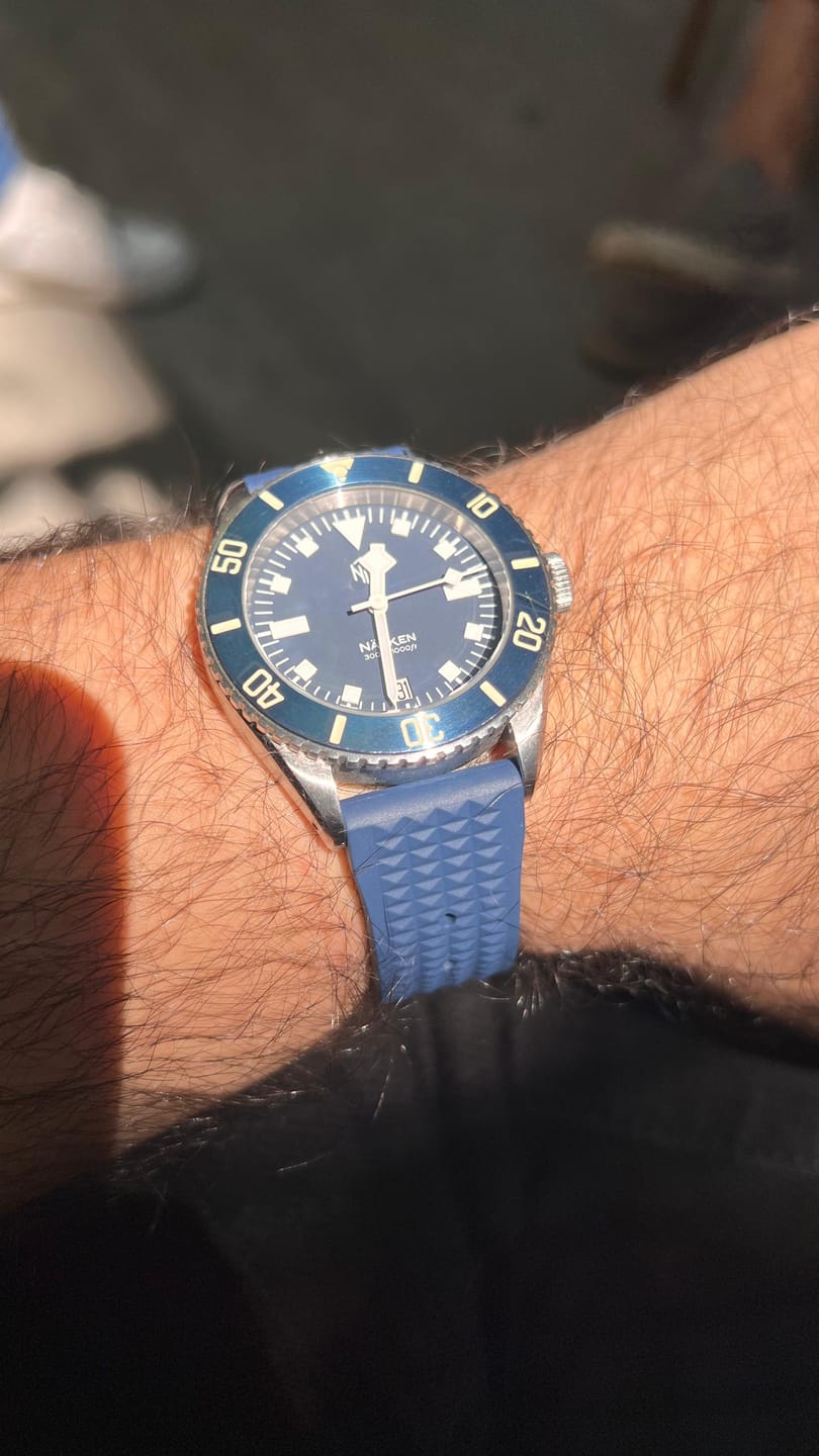 Customer photo review of Waffle Rubber - Blue