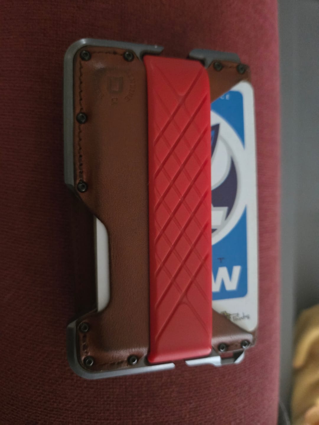 Customer photo review of 3 POCKET BIFOLD LEATHER
