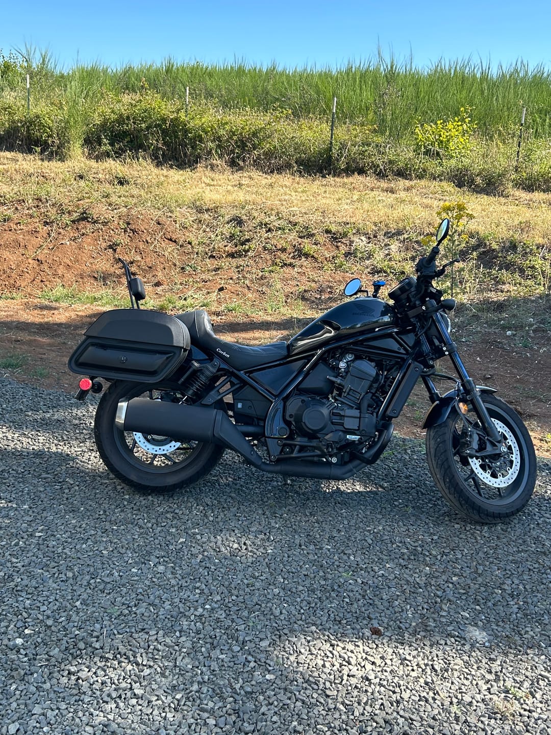 Customer photo review of 28L - Pantheon Medium Quick Mount Honda Rebel 1100 Motorcycle Saddlebags
