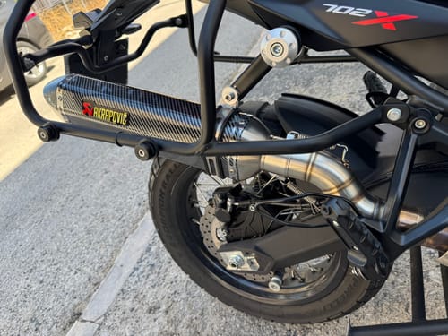 Customer photo review of Tramo Final Slip-On Benelli Trk 702 X (2023-2024)
