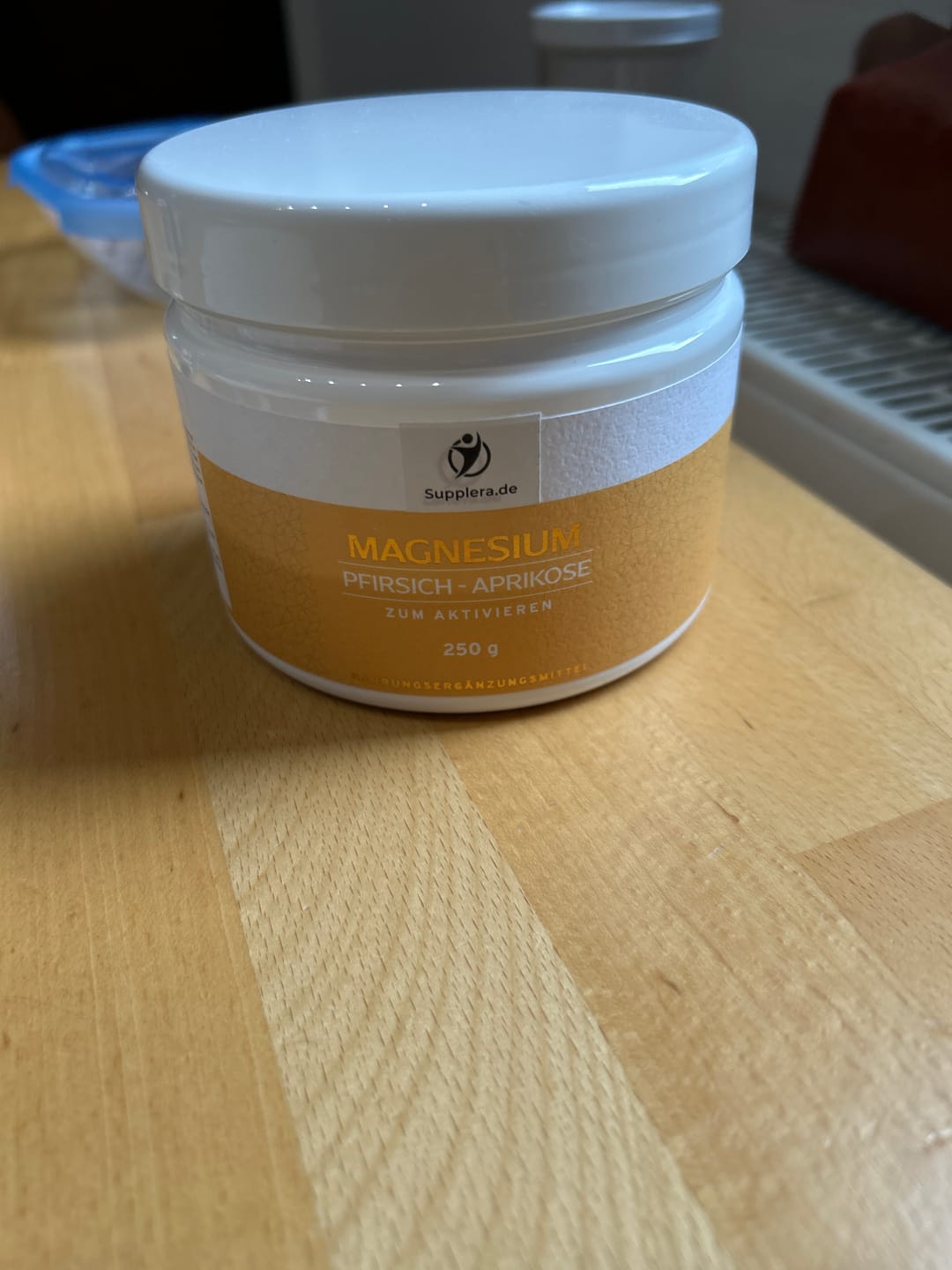 Customer photo review of Ionisches Magnesium **Pfirsich-Aprikose** 250g Dose