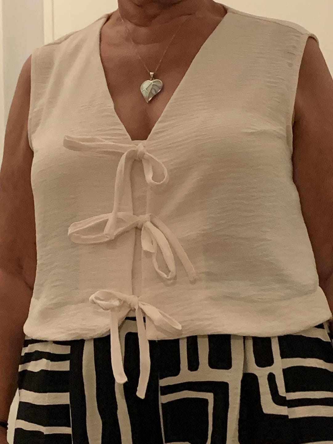 Customer photo review of Plain Italian Stretch Crepe Polyester Fabric