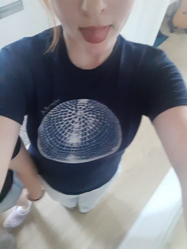 Customer photo review of studio 54 baby tee