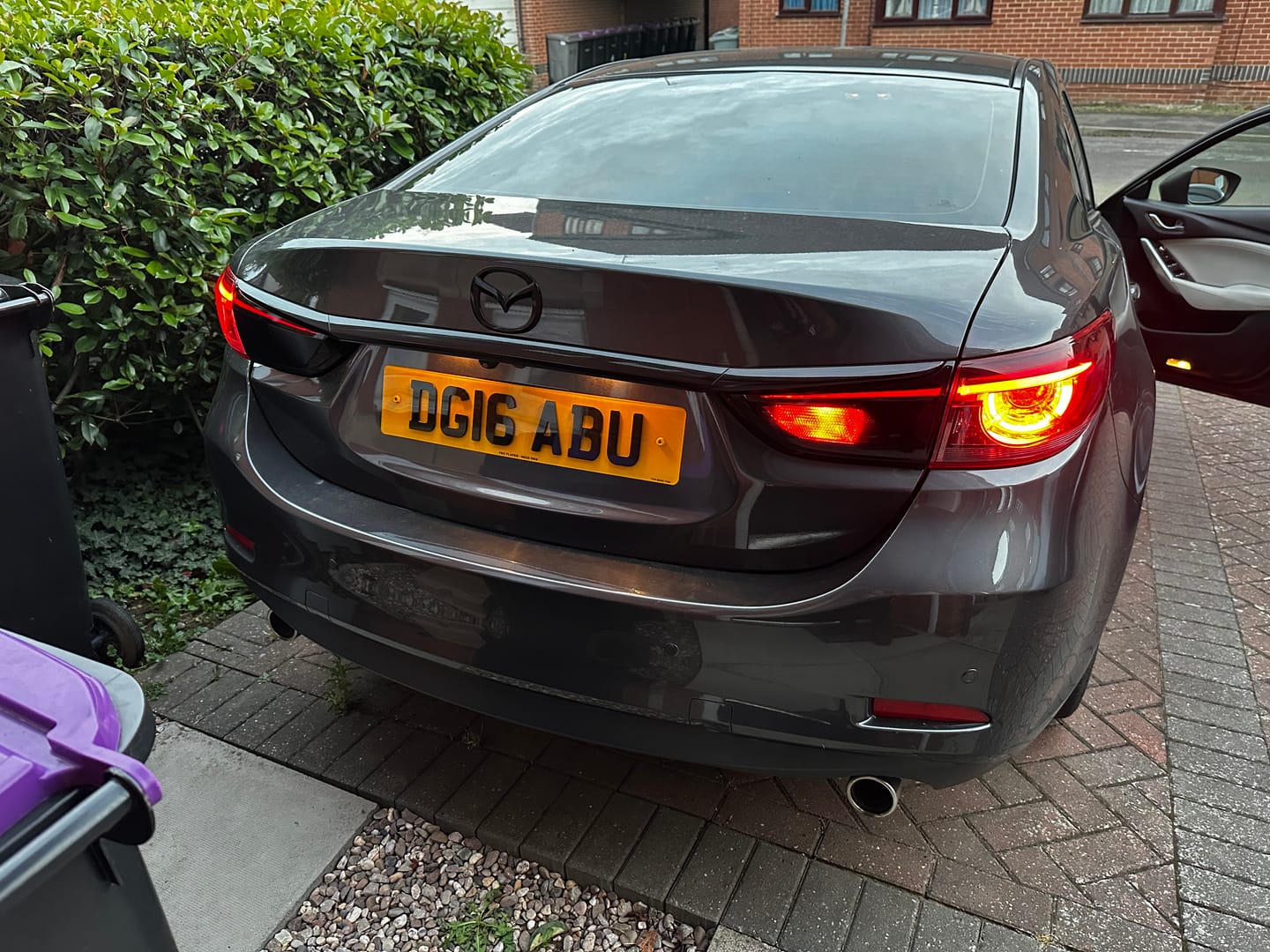 Customer photo review of Deep Black Headlight Film with Air Channel Paper Liner