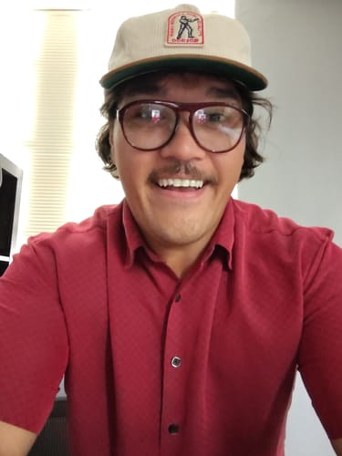 Customer photo review of Big Flat Bill Unstructured Corduroy Hat