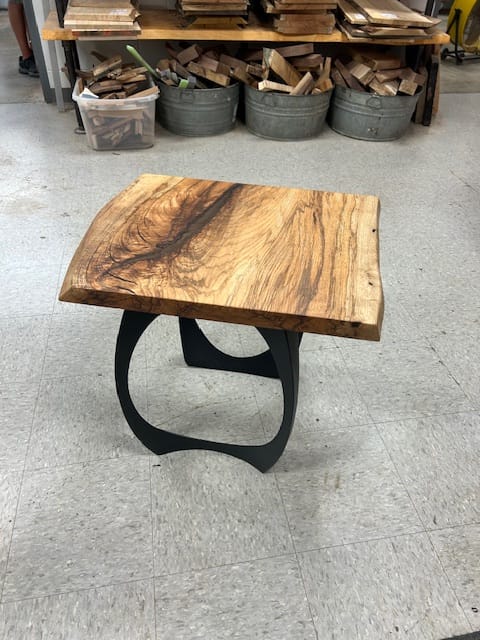 Customer photo review of End Table Legs 219 Curva 20H Mid-Century Modern Style
