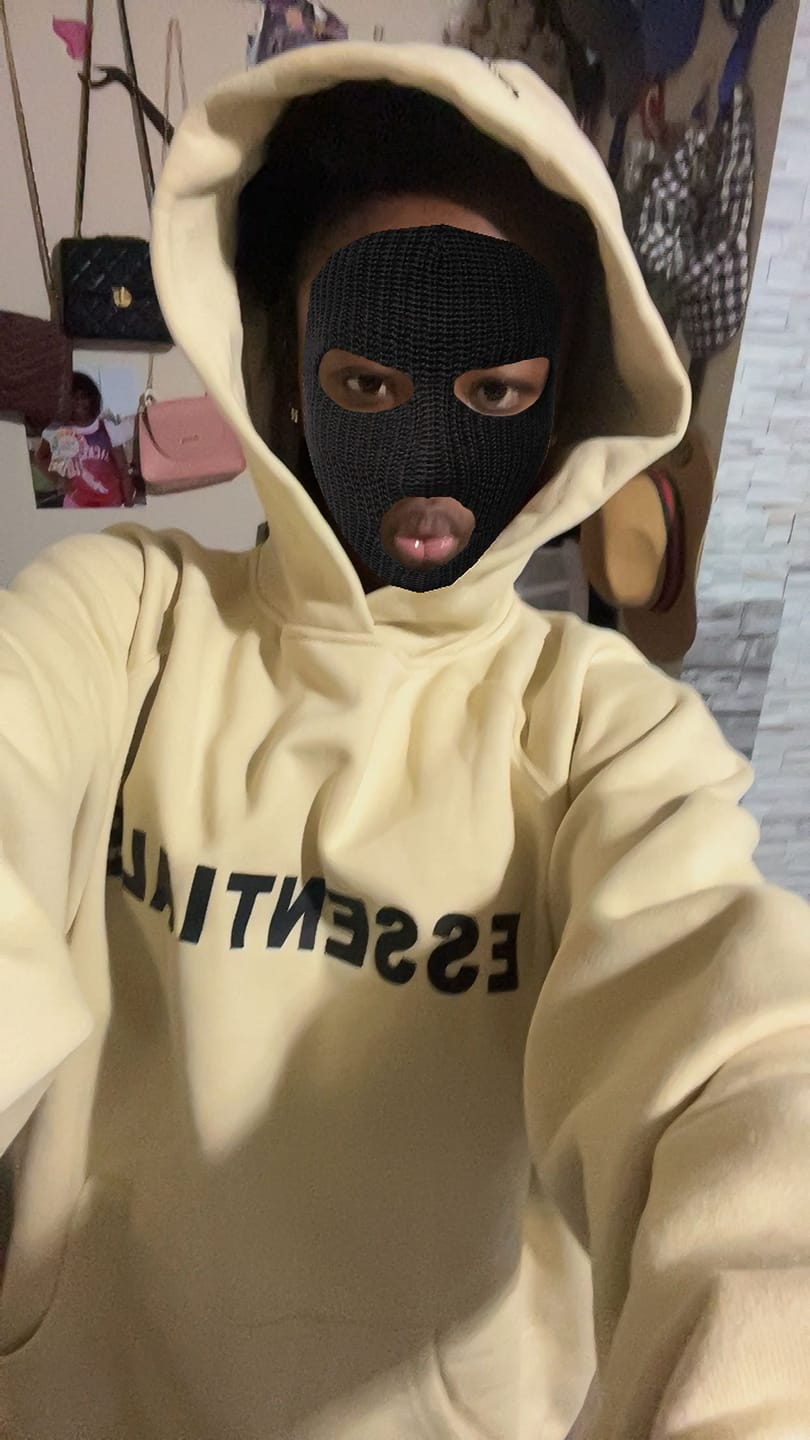 Customer photo review of NEW! Stylish 3:3 Essentials Hooded Sweatshirt 3:3 3SS3NTIALS HOODIE (Off Black)