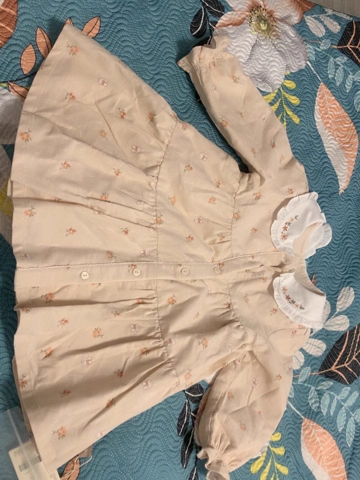 Customer photo review of Dave&Bella Girls Spring Cotton Floral Print Sweet Dress