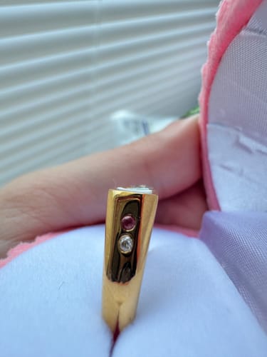 Customer photo review of Starry Sky Ring Gold