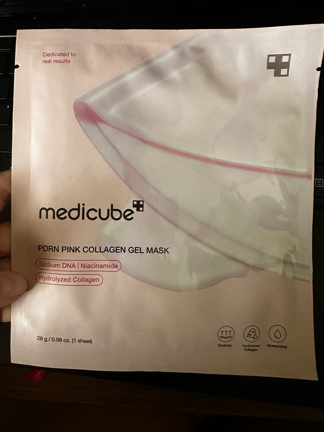 Customer photo review of PDRN Pink Collagen Gel Mask