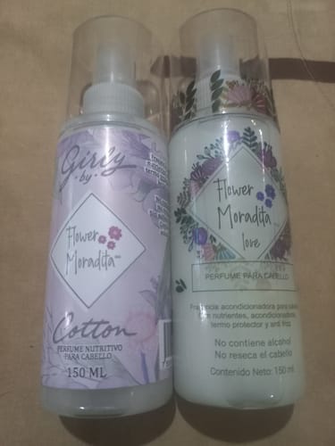 Customer photo review of Dúo de Perfumes Para Cabello Flower Moradita Girly