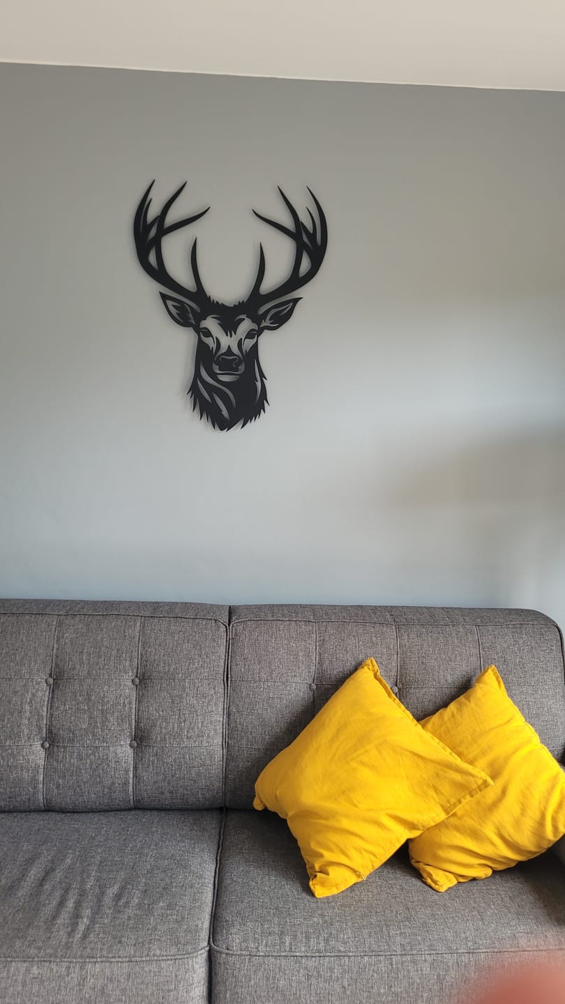 Customer photo review of Décoration Murale en Métal - Tête de cerf