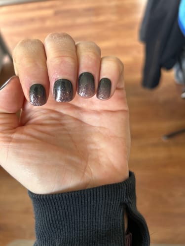 Christin H. review of UV Gel: Pitch Glitter Ombré image 1 out of 1