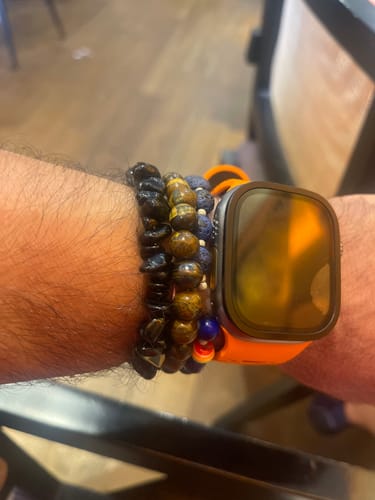Customer photo review of Bracciale della protezione in tormalina nera