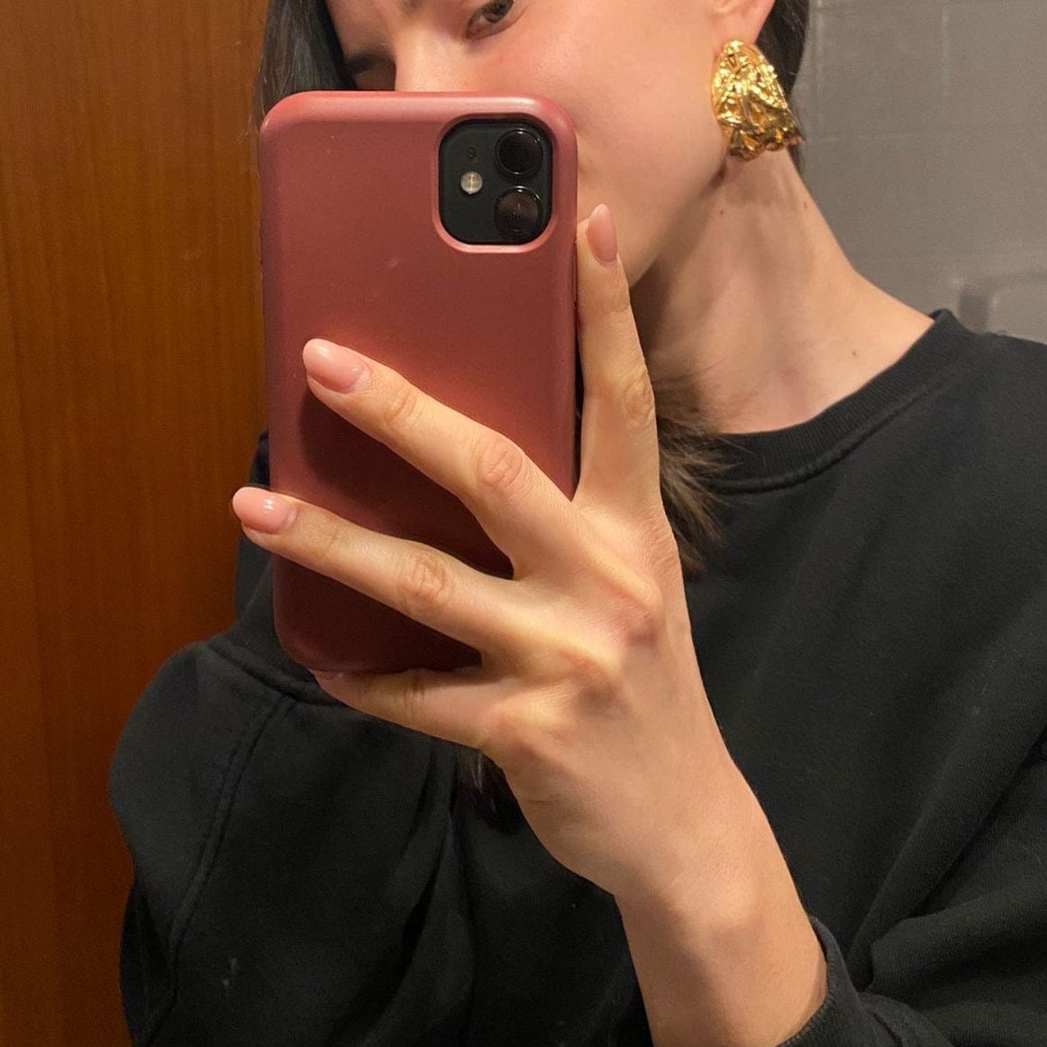 Customer photo review of Orecchini vintage Saint Laurent moneta