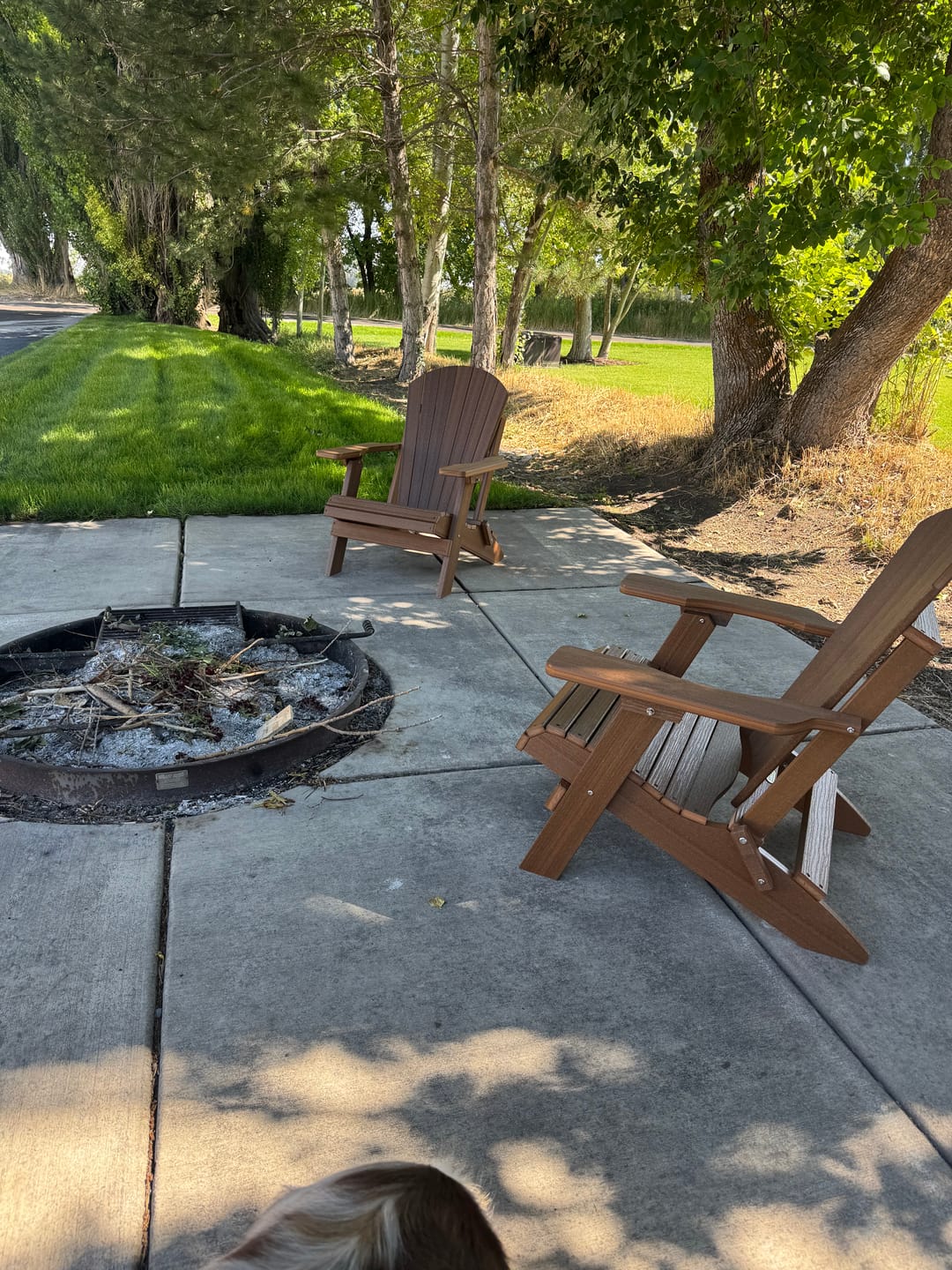 Customer photo review of Folding Adirondack Chair King Size