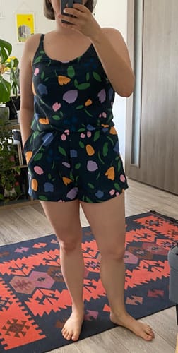Customer photo review of rue swim romper