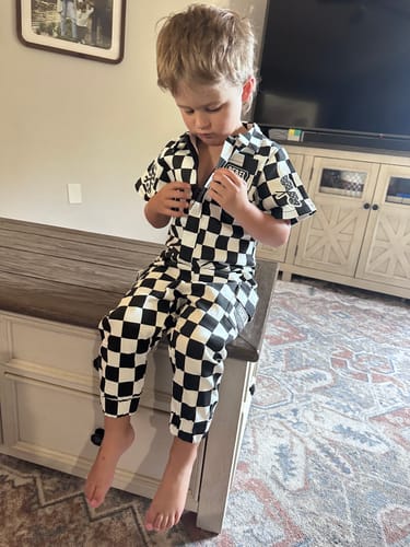 Customer photo review of Jogger Jumpsuit in Venice