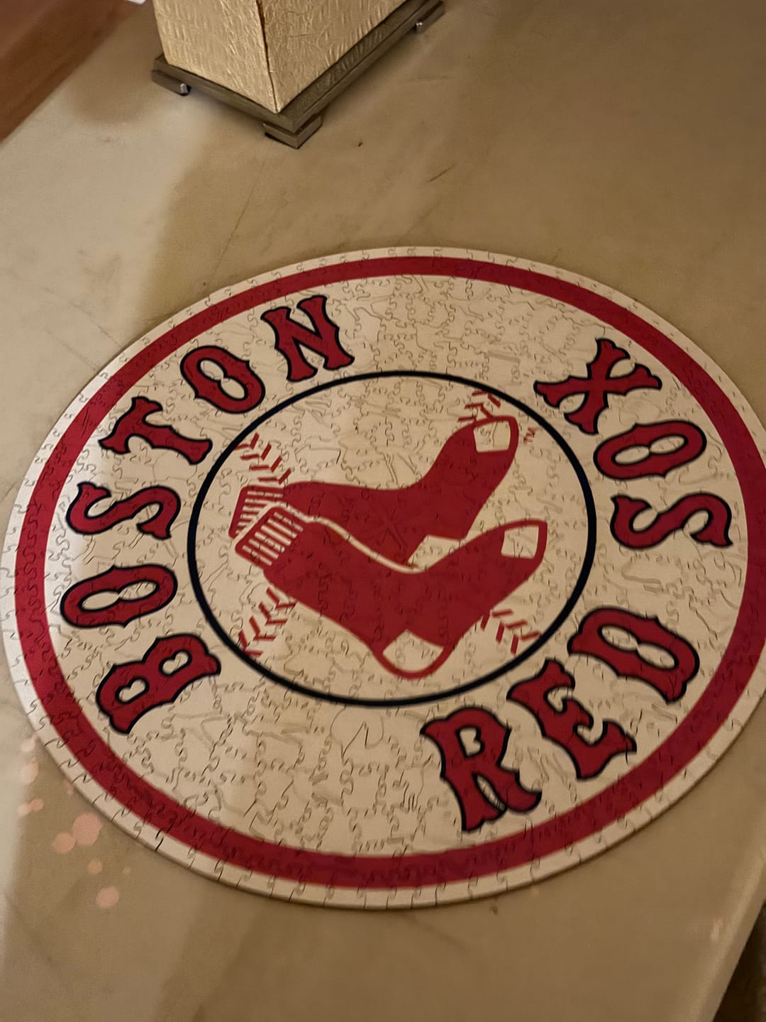 Customer photo review of Boston Red Sox™ - Wooden Puzzle