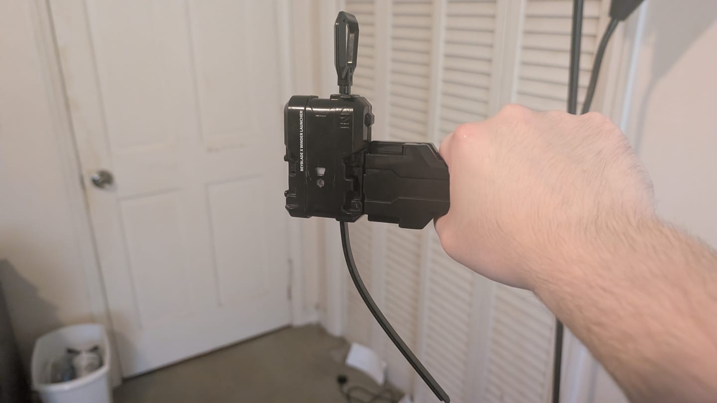 Customer photo review of TAKARA TOMY Beyblade X Launcher Grip BX-11