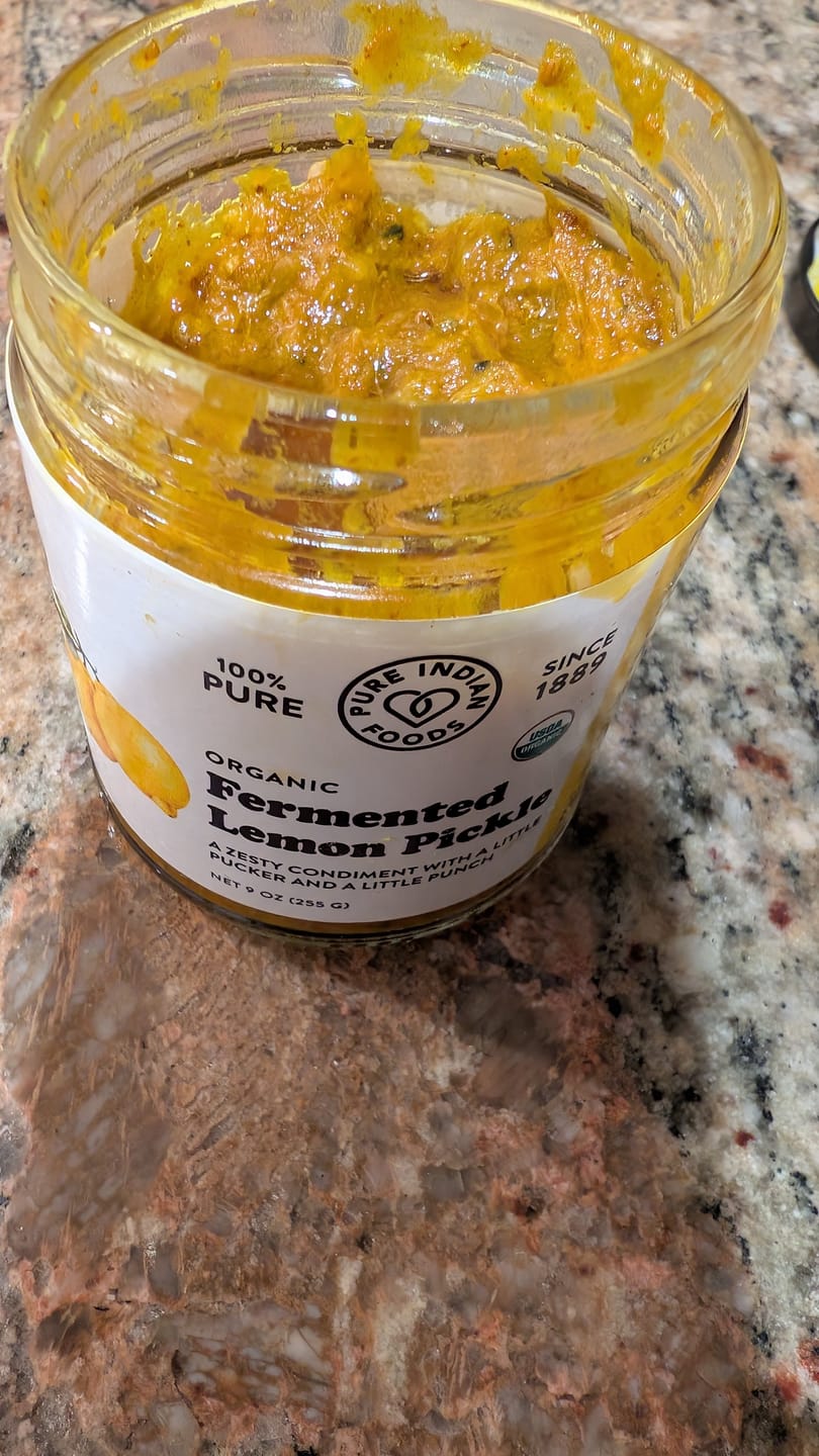 Customer photo review of Fermented Lemon Pickle, Certified Organic - 9 oz