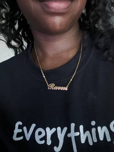 Customer photo review of Personalized Name Necklace
