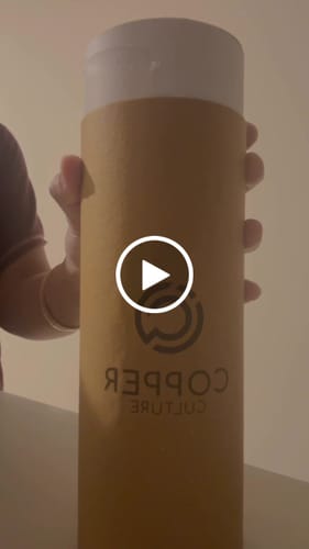 Customer video review of Hammered Pure Copper Water Bottle 950ml