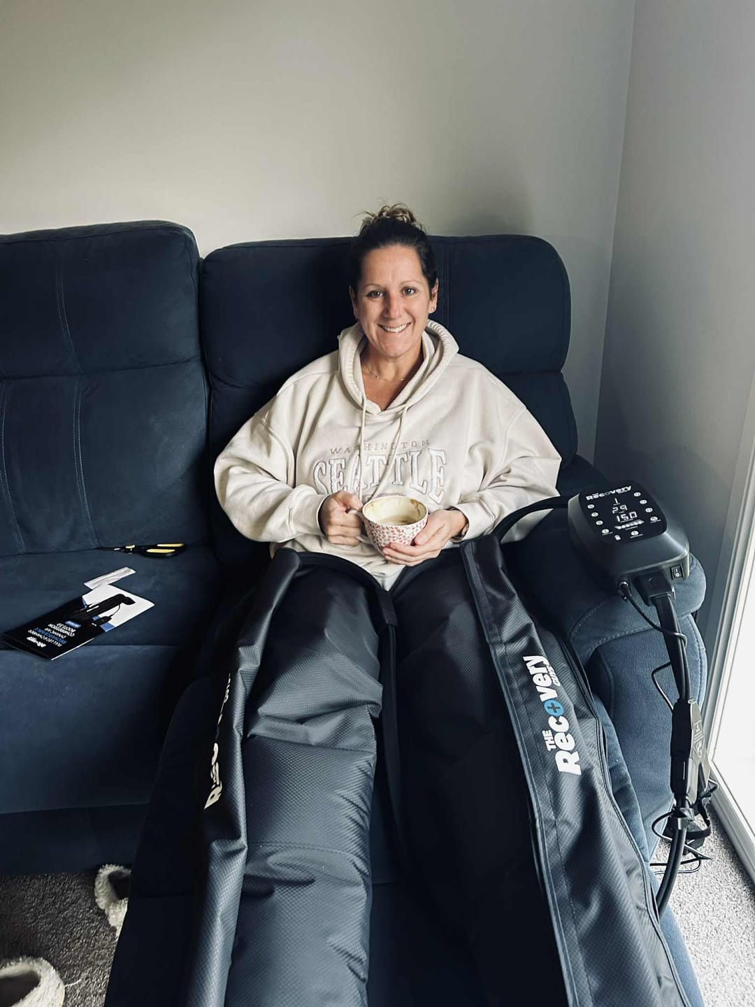 Customer photo review of RECHARGEABLE 6 Chamber Compression Boots 3.0