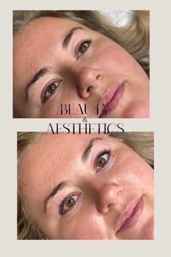 Customer photo review of (NEW) Cysteamine Brow & Lash Lamination Kit - 1,2 & 3 Steps - 3 x 15ml Tubes