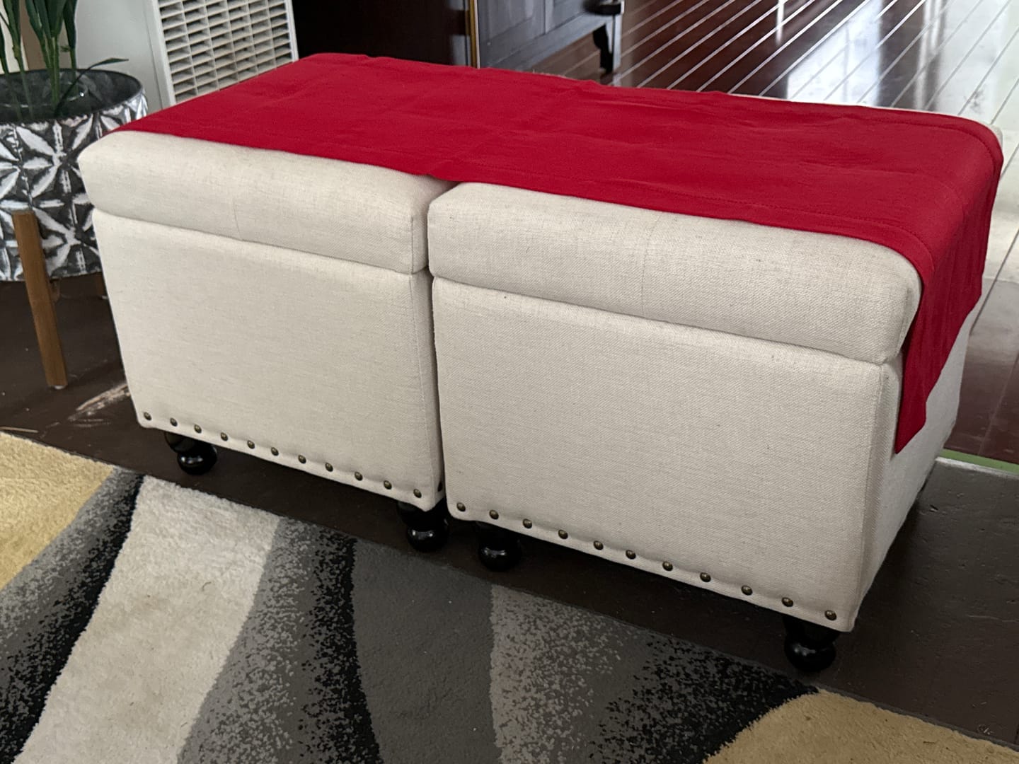 Customer photo review of Classic Hemstitch Table Runner