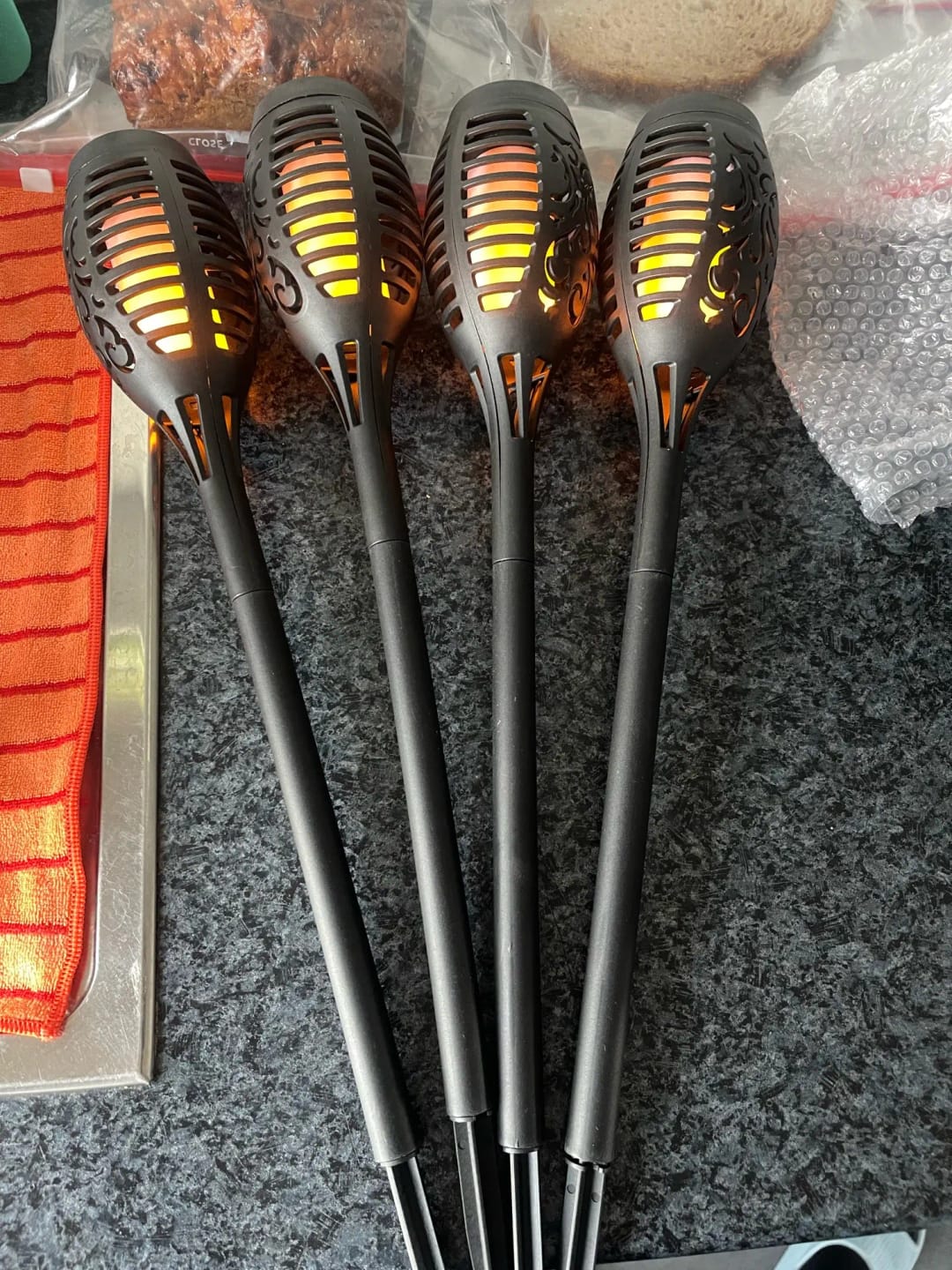 Customer photo review of LED Solar Gartenfackel – wasserdicht & dekorativ