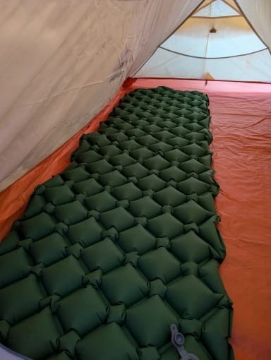 Customer photo review of Ultraleichte Isomatte ohne Kopfstütze – Ideal für jedes Abenteuer unterwegs