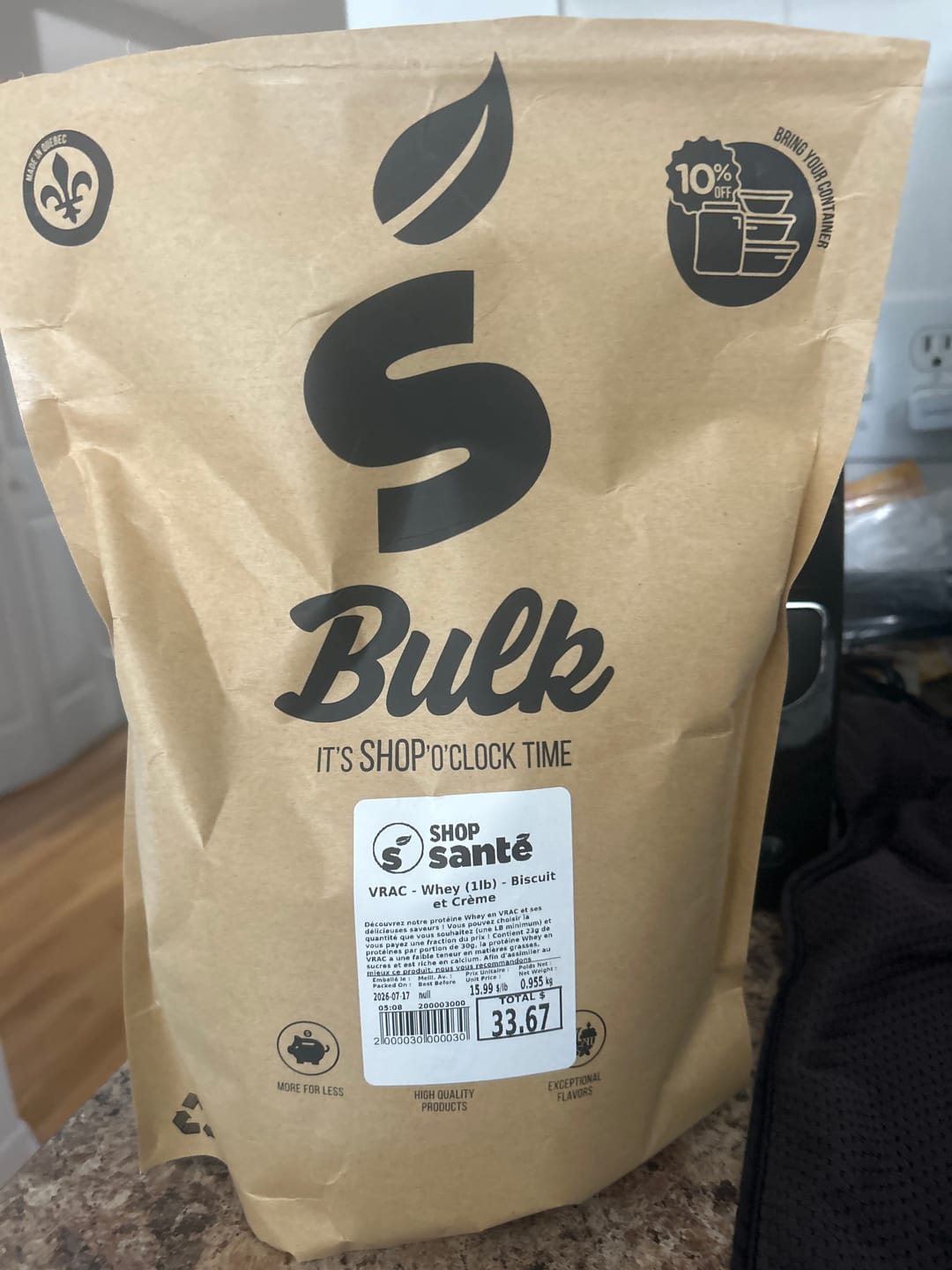 Customer photo review of VRAC - Whey (1lb)