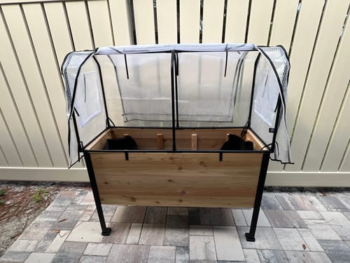 Customer photo review of Greenhouse Cover
